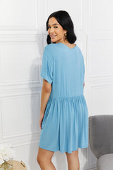 Oh Sweet Spring – Ausgestelltes Kleid mit Knopfleiste in voller Größe